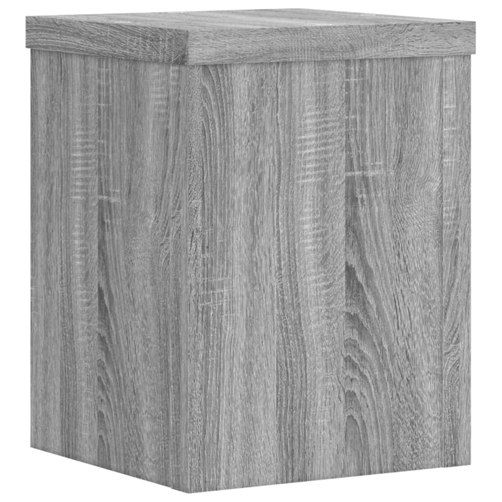 Plantestativer 2 Stk Grå Sonoma 15X15X20 Cm Konstruert Tre