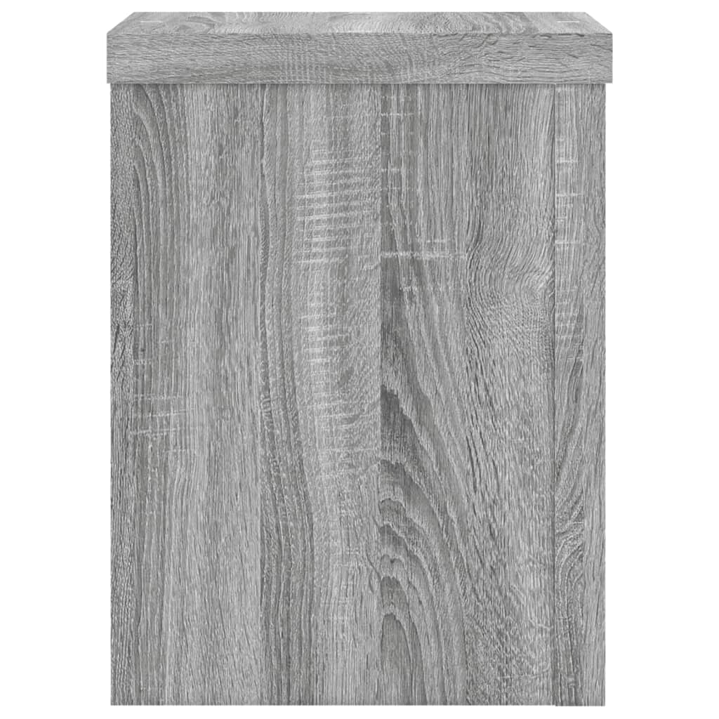 Plantestativer 2 Stk Grå Sonoma 15X15X20 Cm Konstruert Tre