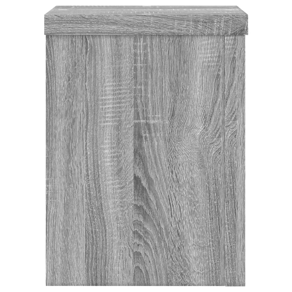 Plantestativer 2 Stk Grå Sonoma 15X15X20 Cm Konstruert Tre