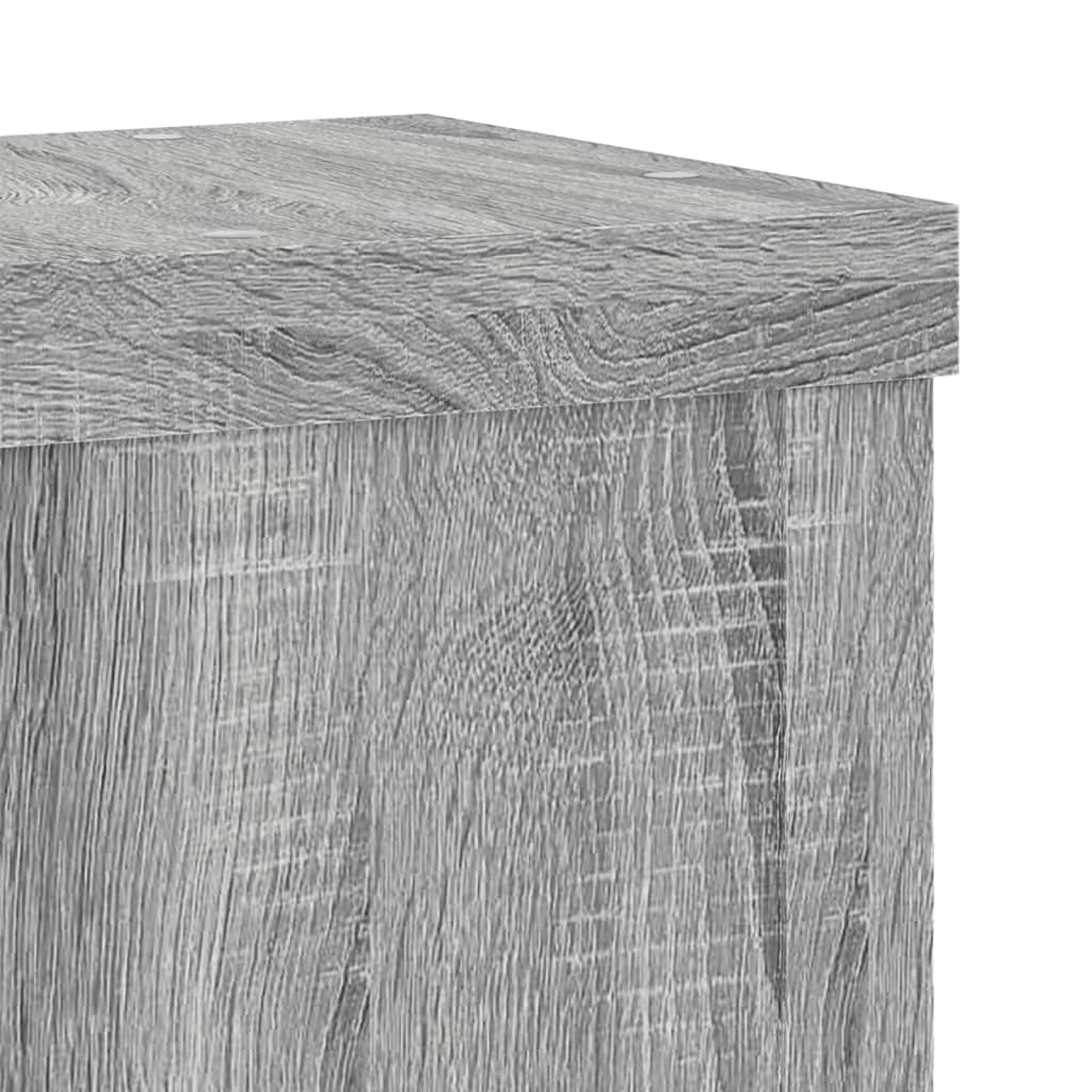 Plantestativer 2 Stk Grå Sonoma 15X15X20 Cm Konstruert Tre