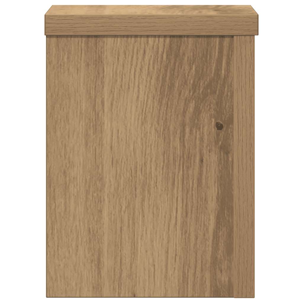 Plantestativer 2 Stk Artisan Eik 15X15X20 Cm Konstruert Tre