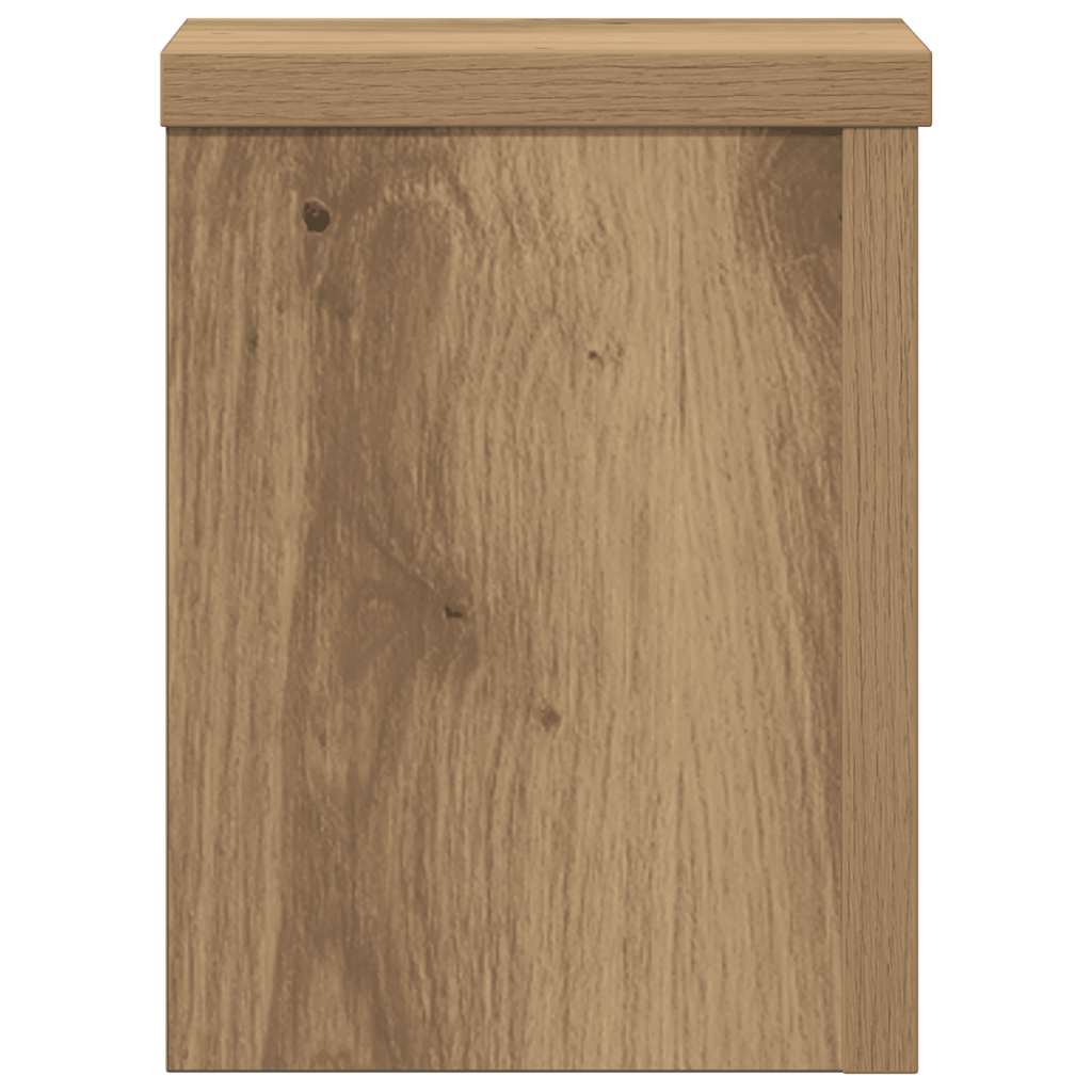 Plantestativer 2 Stk Artisan Eik 15X15X20 Cm Konstruert Tre
