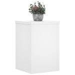 Plantestativer 2 Stk Hvit 20X20X30 Cm Konstruert Tre