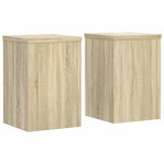 Plantestativer 2 Stk Sonoma Eik 20X20X30 Cm Konstruert Tre