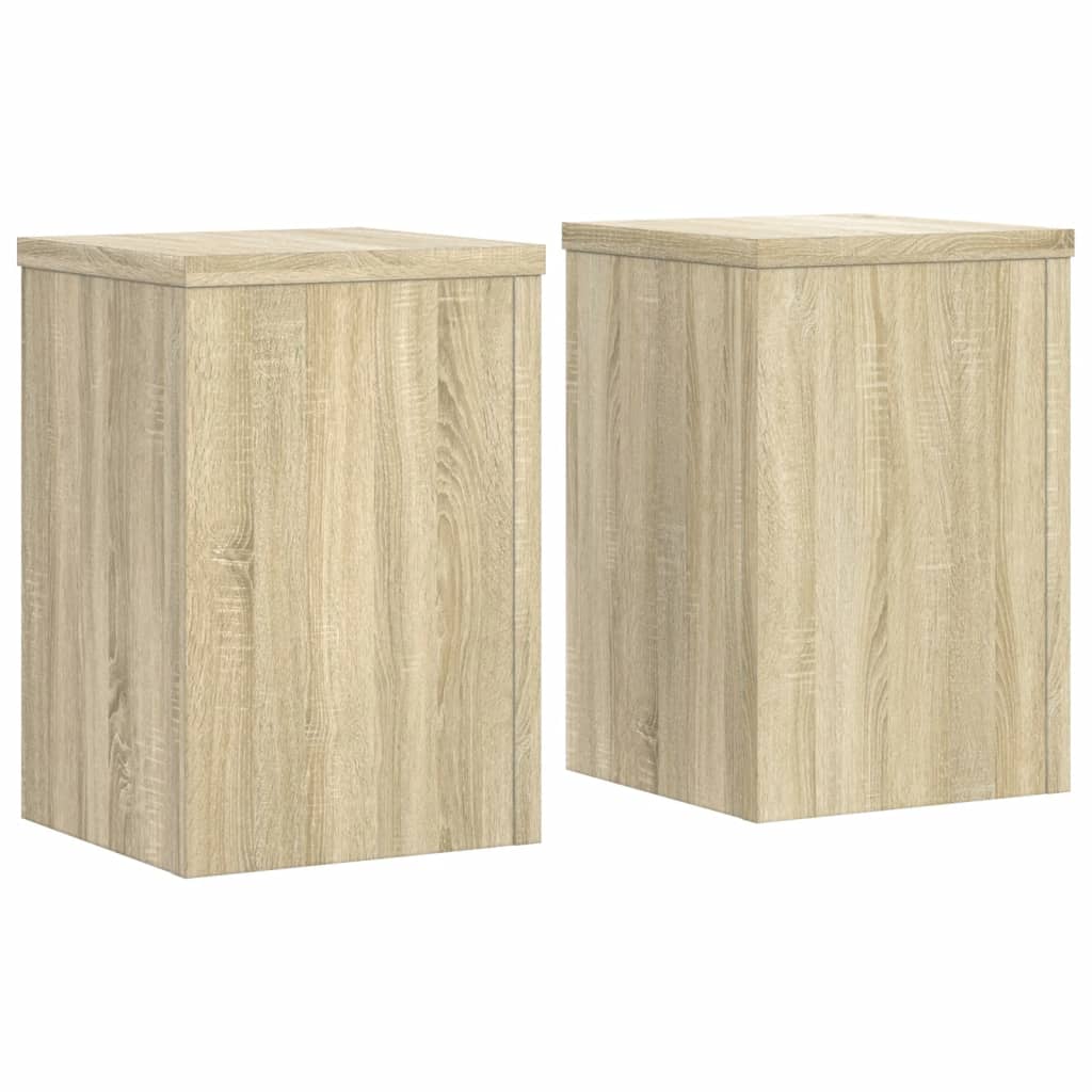 Plantestativer 2 Stk Sonoma Eik 20X20X30 Cm Konstruert Tre