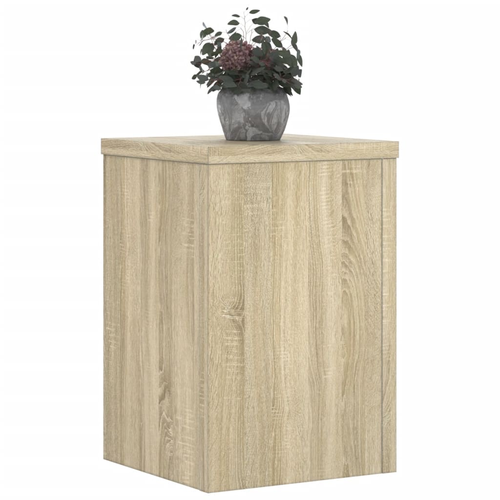 Plantestativer 2 Stk Sonoma Eik 20X20X30 Cm Konstruert Tre