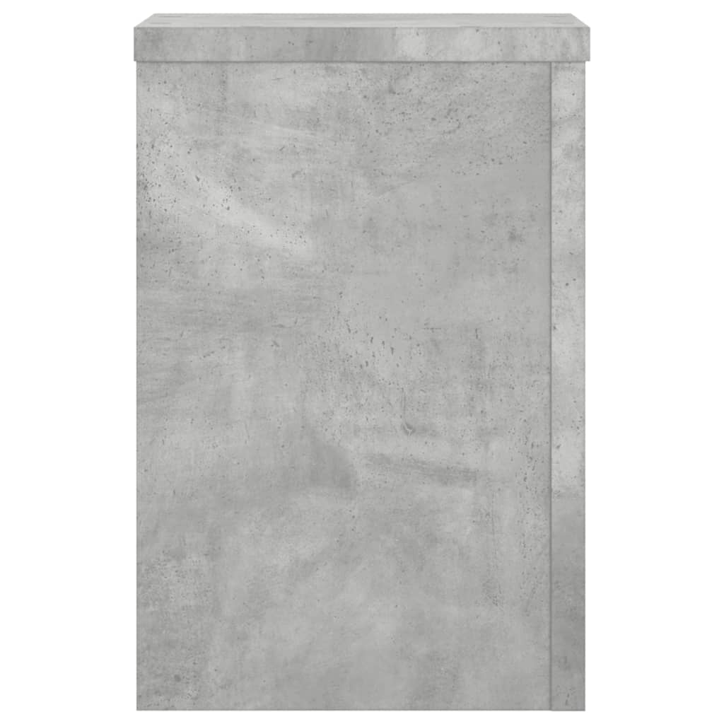 Plantestativer 2 Stk Betonggrå 20X20X30 Cm Konstruert Tre