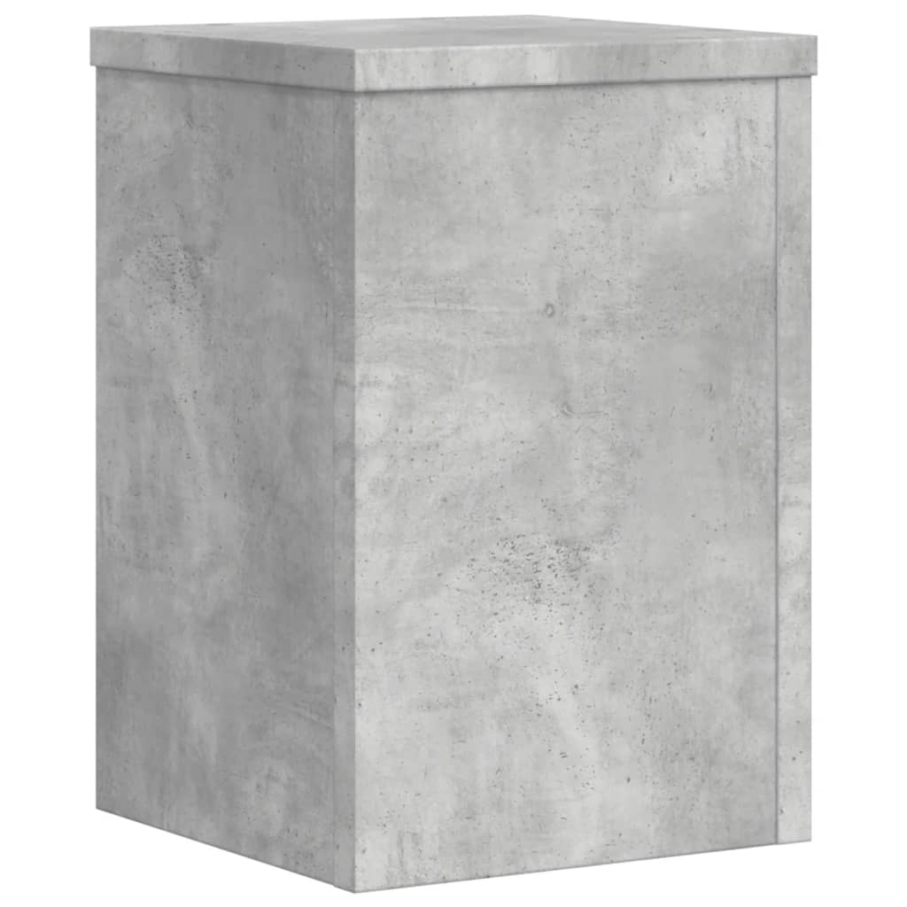 Plantestativer 2 Stk Betonggrå 20X20X30 Cm Konstruert Tre