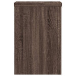 Plantestativer 2 Stk Brun Eik 20X20X30 Cm Konstruert Tre