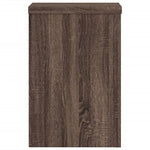 Plantestativer 2 Stk Brun Eik 20X20X30 Cm Konstruert Tre