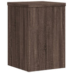 Plantestativer 2 Stk Brun Eik 20X20X30 Cm Konstruert Tre