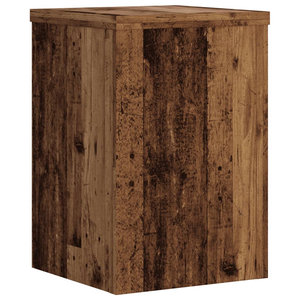 Plantestativer 2 Stk Gammelt Tre 20X20X30 Cm Konstruert Tre