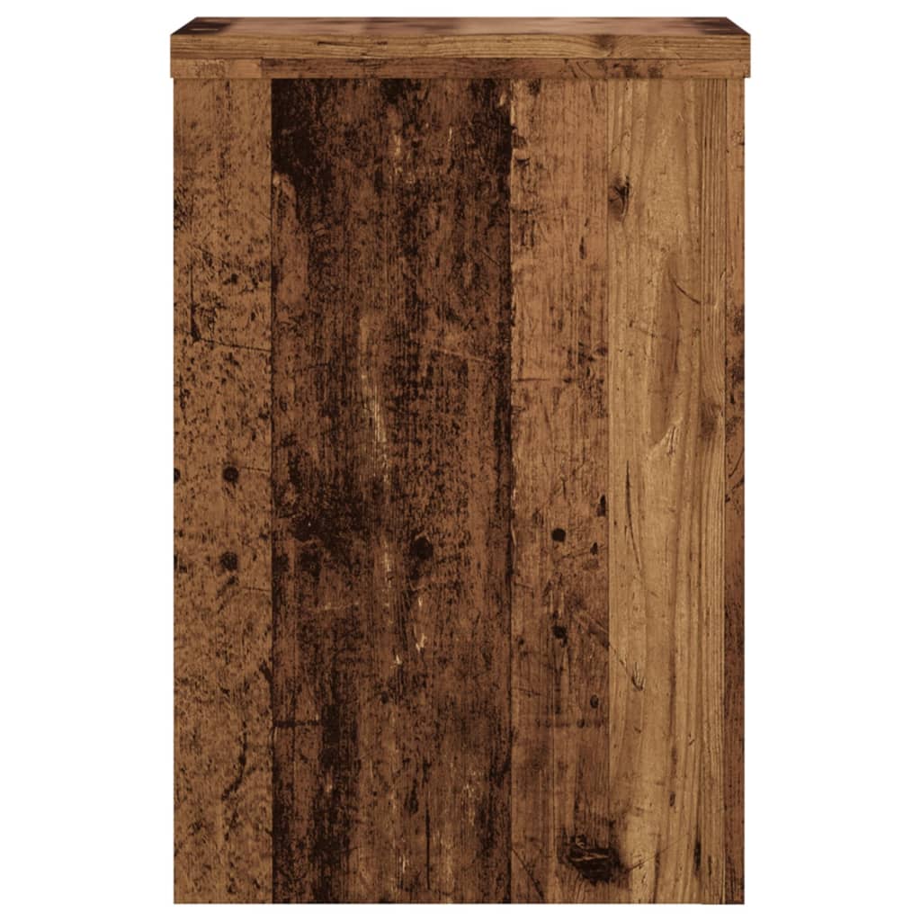 Plantestativer 2 Stk Gammelt Tre 20X20X30 Cm Konstruert Tre