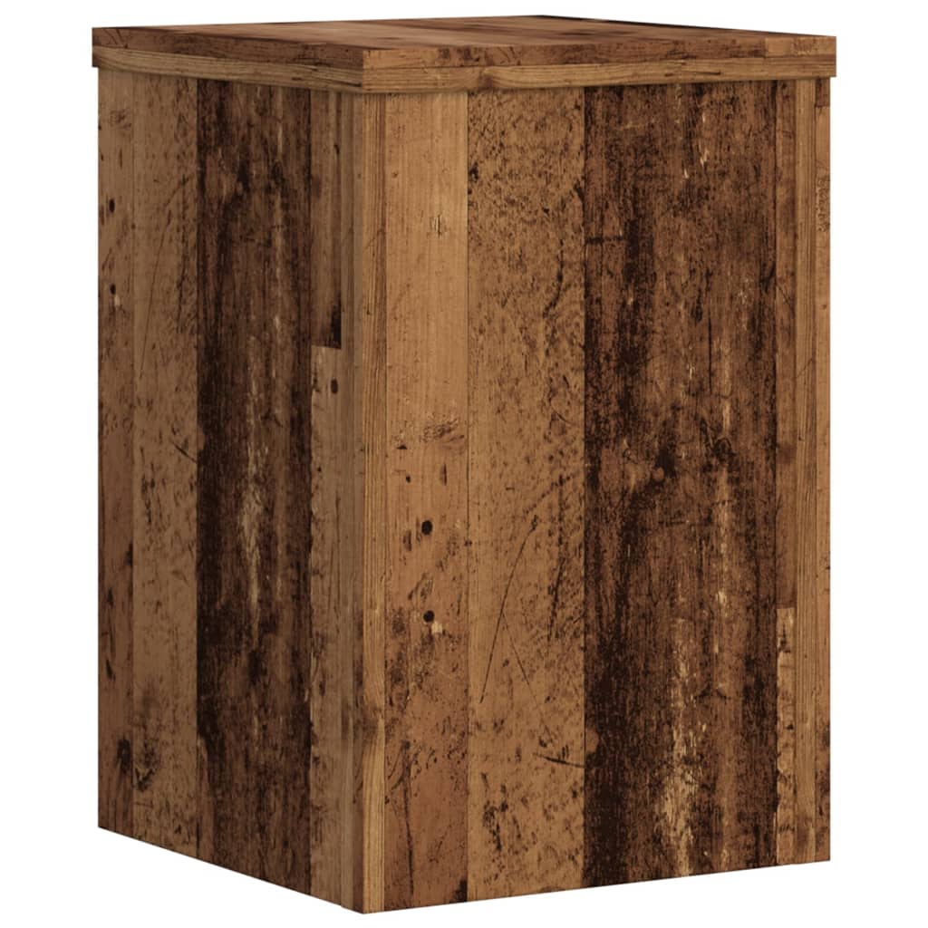 Plantestativer 2 Stk Gammelt Tre 20X20X30 Cm Konstruert Tre