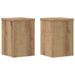 Plantestativer 2 Stk Artisan Eik 20X20X30 Cm Konstruert Tre