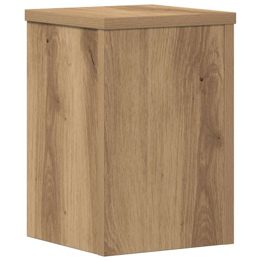 Plantestativer 2 Stk Artisan Eik 20X20X30 Cm Konstruert Tre