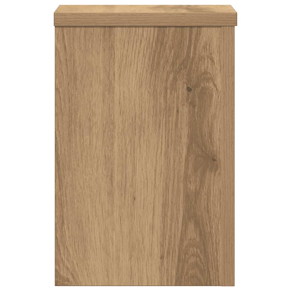 Plantestativer 2 Stk Artisan Eik 20X20X30 Cm Konstruert Tre