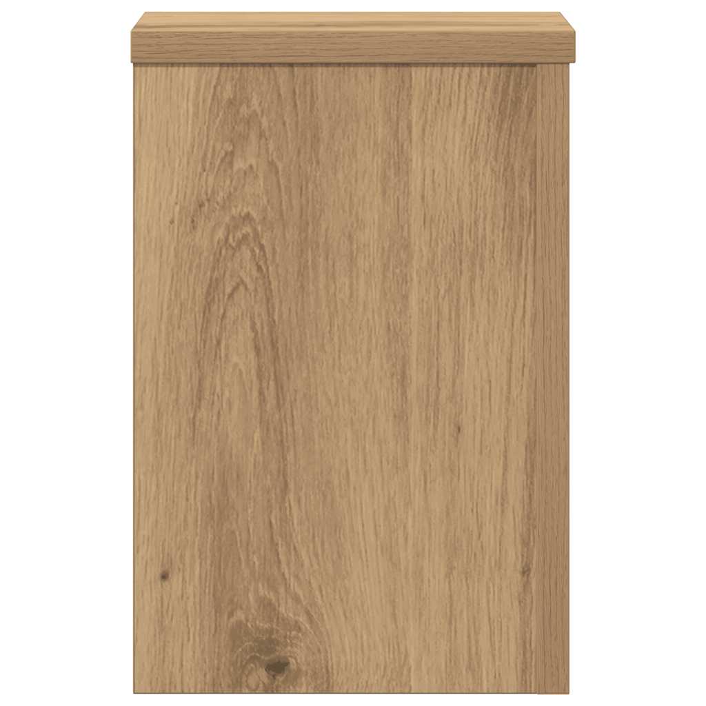 Plantestativer 2 Stk Artisan Eik 20X20X30 Cm Konstruert Tre