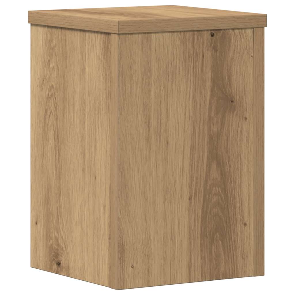 Plantestativer 2 Stk Artisan Eik 20X20X30 Cm Konstruert Tre