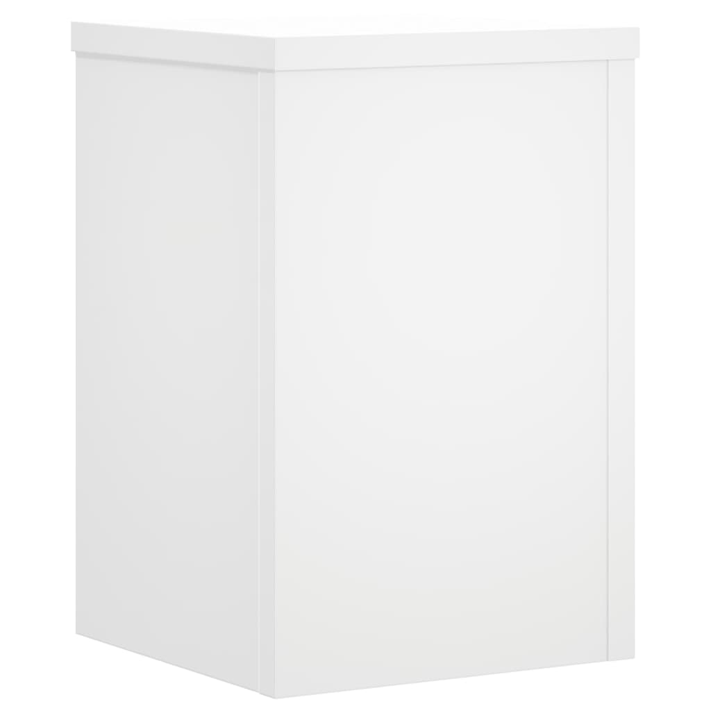 Plantestativer 2 Stk Hvit 25X25X35 Cm Konstruert Tre