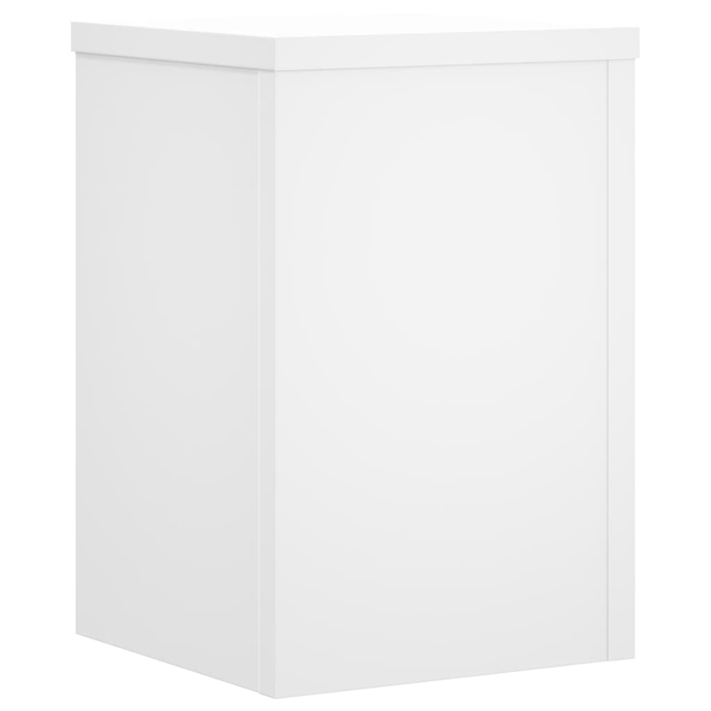 Plantestativer 2 Stk Hvit 25X25X35 Cm Konstruert Tre