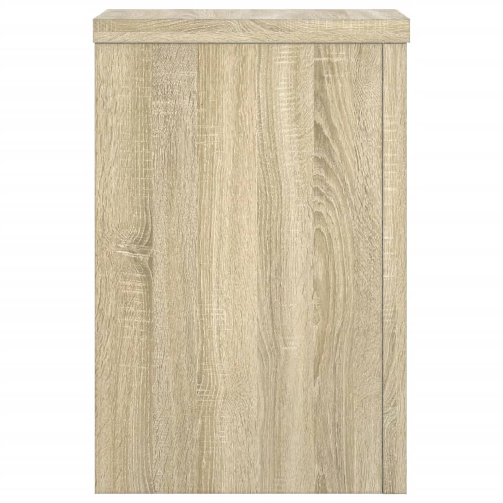 Plantestativer 2 Stk Sonoma Eik 25X25X35 Cm Konstruert Tre