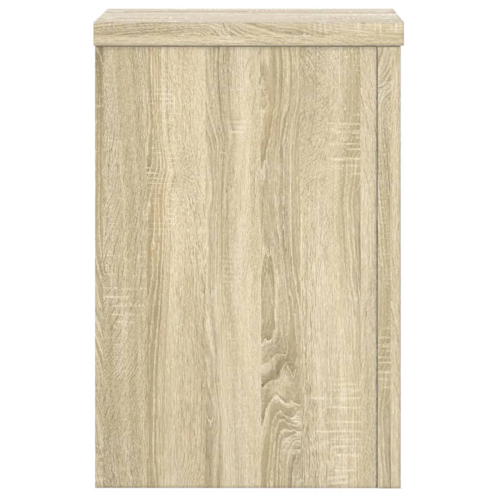 Plantestativer 2 Stk Sonoma Eik 25X25X35 Cm Konstruert Tre