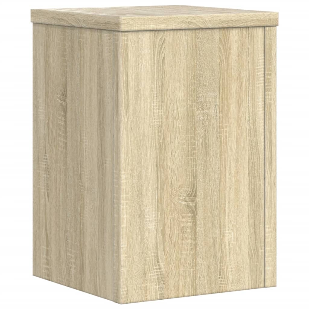 Plantestativer 2 Stk Sonoma Eik 25X25X35 Cm Konstruert Tre