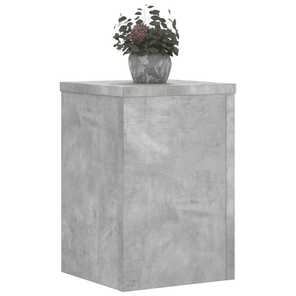 Plantestativer 2 Stk Betonggrå 25X25X35 Cm Konstruert Tre