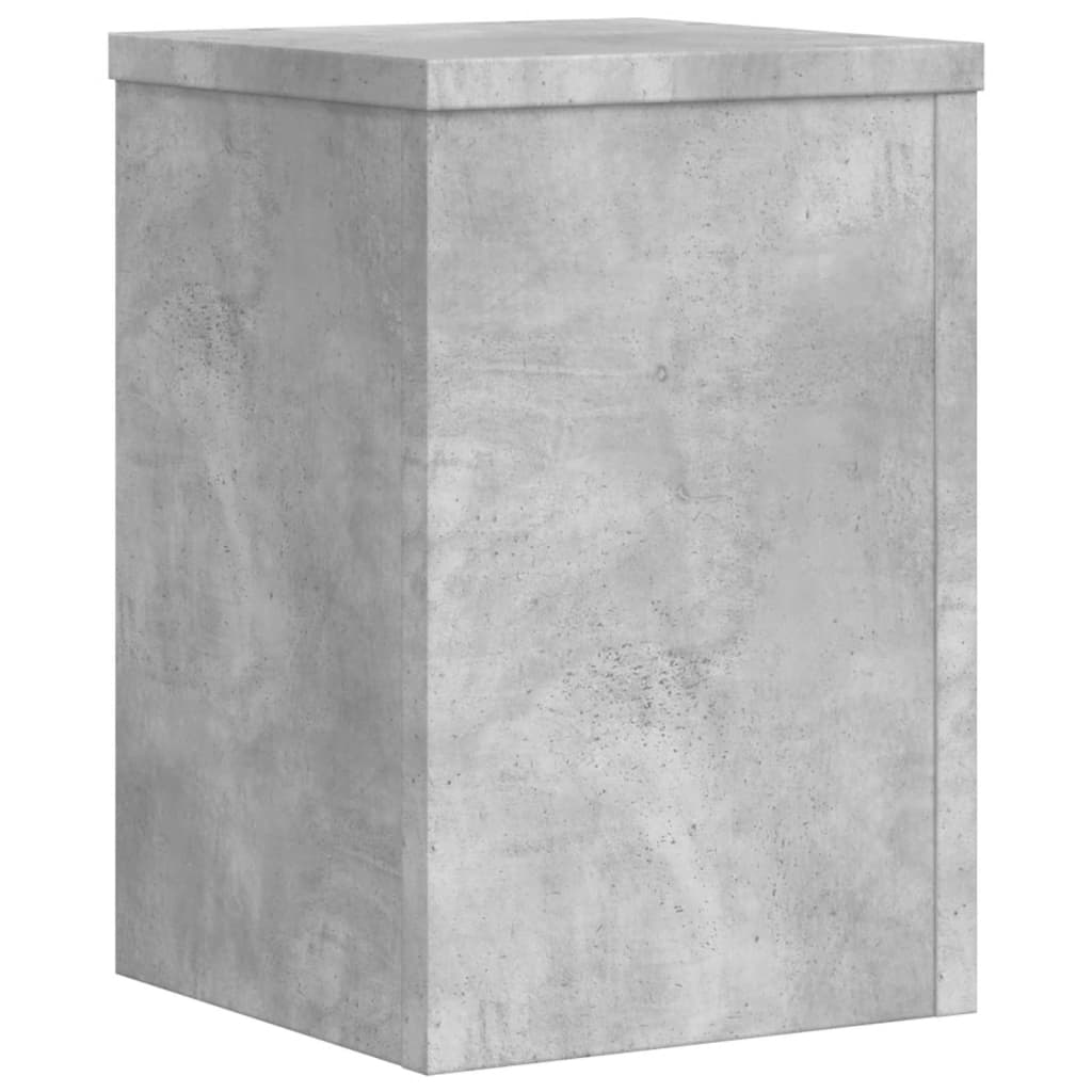 Plantestativer 2 Stk Betonggrå 25X25X35 Cm Konstruert Tre