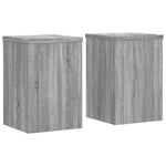 Plantestativer 2 Stk Grå Sonoma 25X25X35 Cm Konstruert Tre
