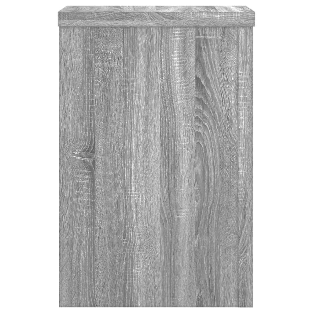Plantestativer 2 Stk Grå Sonoma 25X25X35 Cm Konstruert Tre
