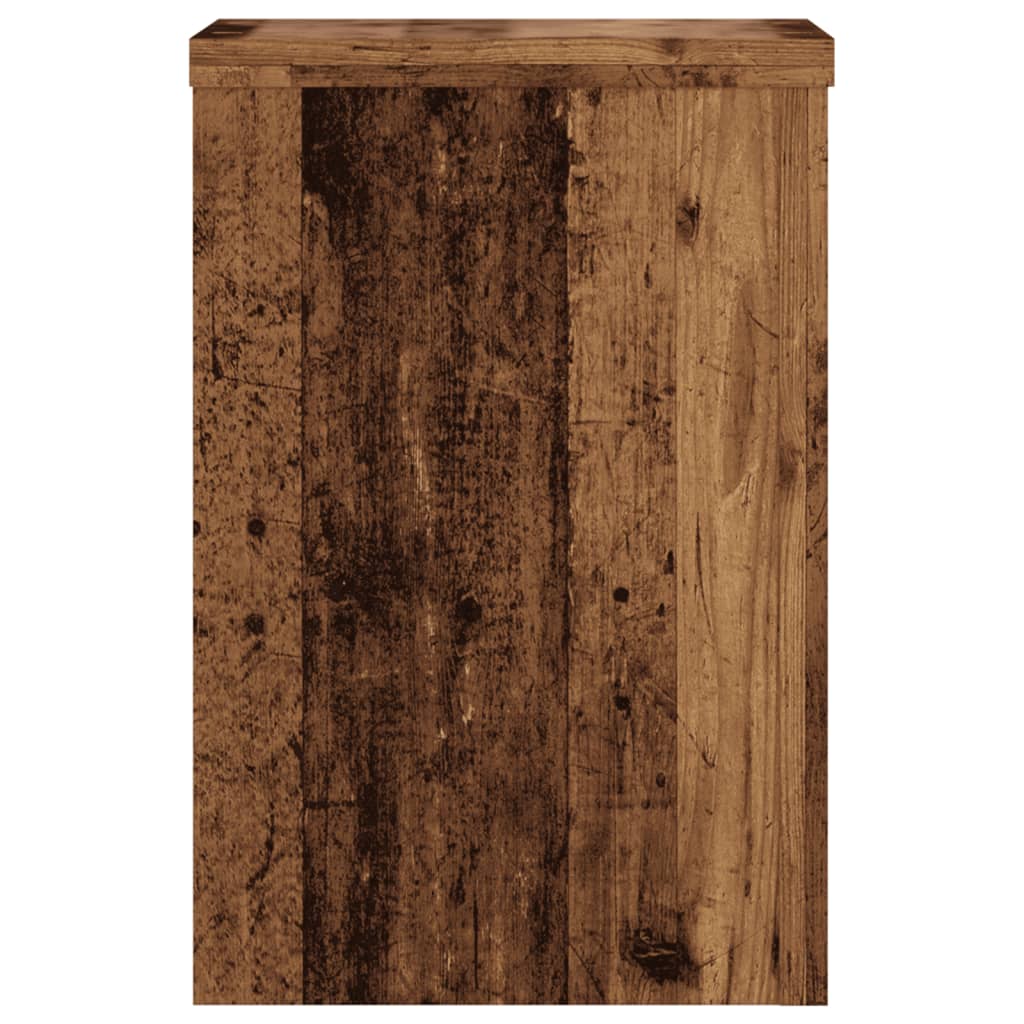 Plantestativer 2 Stk Gammelt Tre 25X25X35 Cm Konstruert Tre