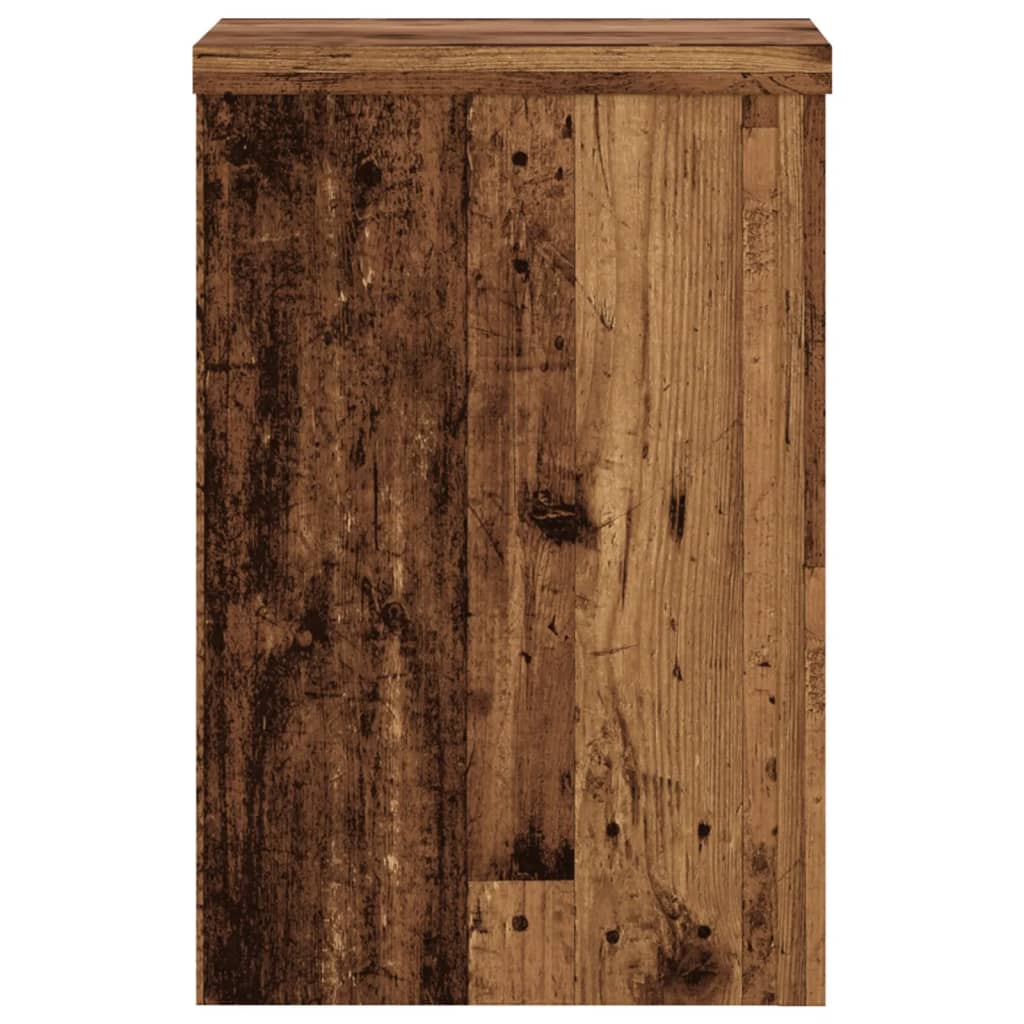 Plantestativer 2 Stk Gammelt Tre 25X25X35 Cm Konstruert Tre