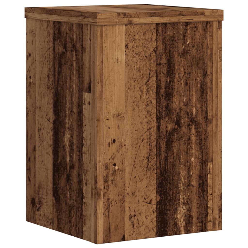 Plantestativer 2 Stk Gammelt Tre 25X25X35 Cm Konstruert Tre