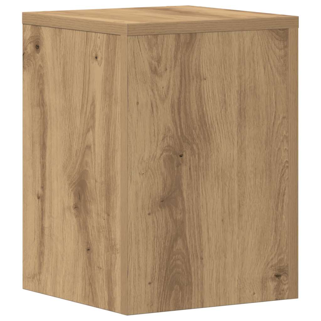 Plantestativer 2 Stk Artisan Eik 25X25X35 Cm Konstruert Tre