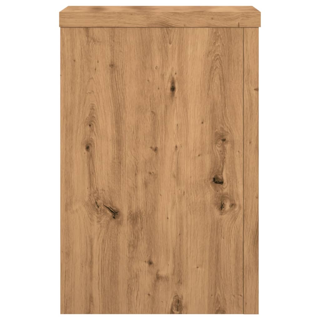 Plantestativer 2 Stk Artisan Eik 25X25X35 Cm Konstruert Tre