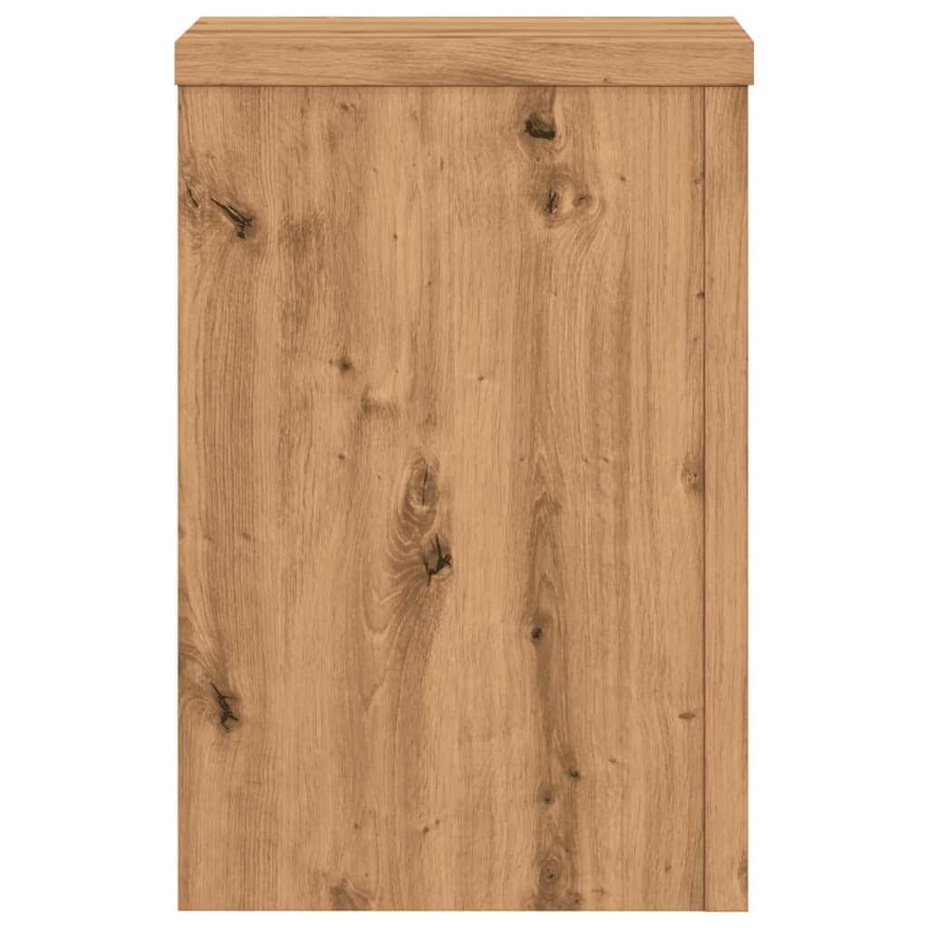 Plantestativer 2 Stk Artisan Eik 25X25X35 Cm Konstruert Tre