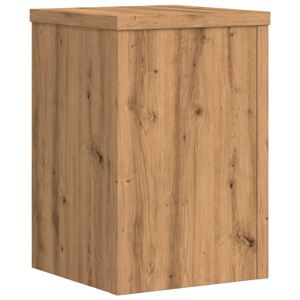 Plantestativer 2 Stk Artisan Eik 25X25X35 Cm Konstruert Tre