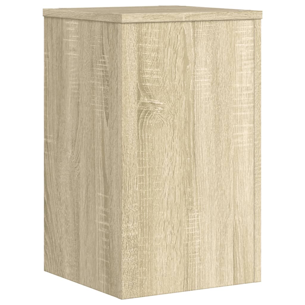 Plantestativer 2 Stk Sonoma Eik 30X30X50 Cm Konstruert Tre
