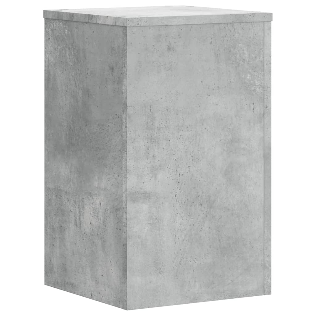 Plantestativer 2 Stk Betonggrå 30X30X50 Cm Konstruert Tre