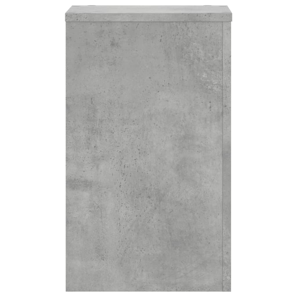 Plantestativer 2 Stk Betonggrå 30X30X50 Cm Konstruert Tre