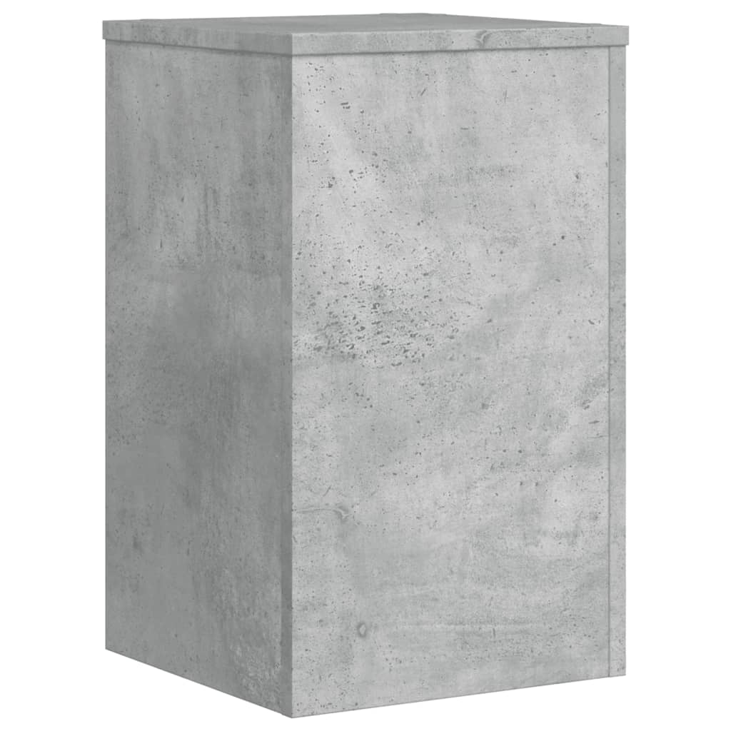 Plantestativer 2 Stk Betonggrå 30X30X50 Cm Konstruert Tre