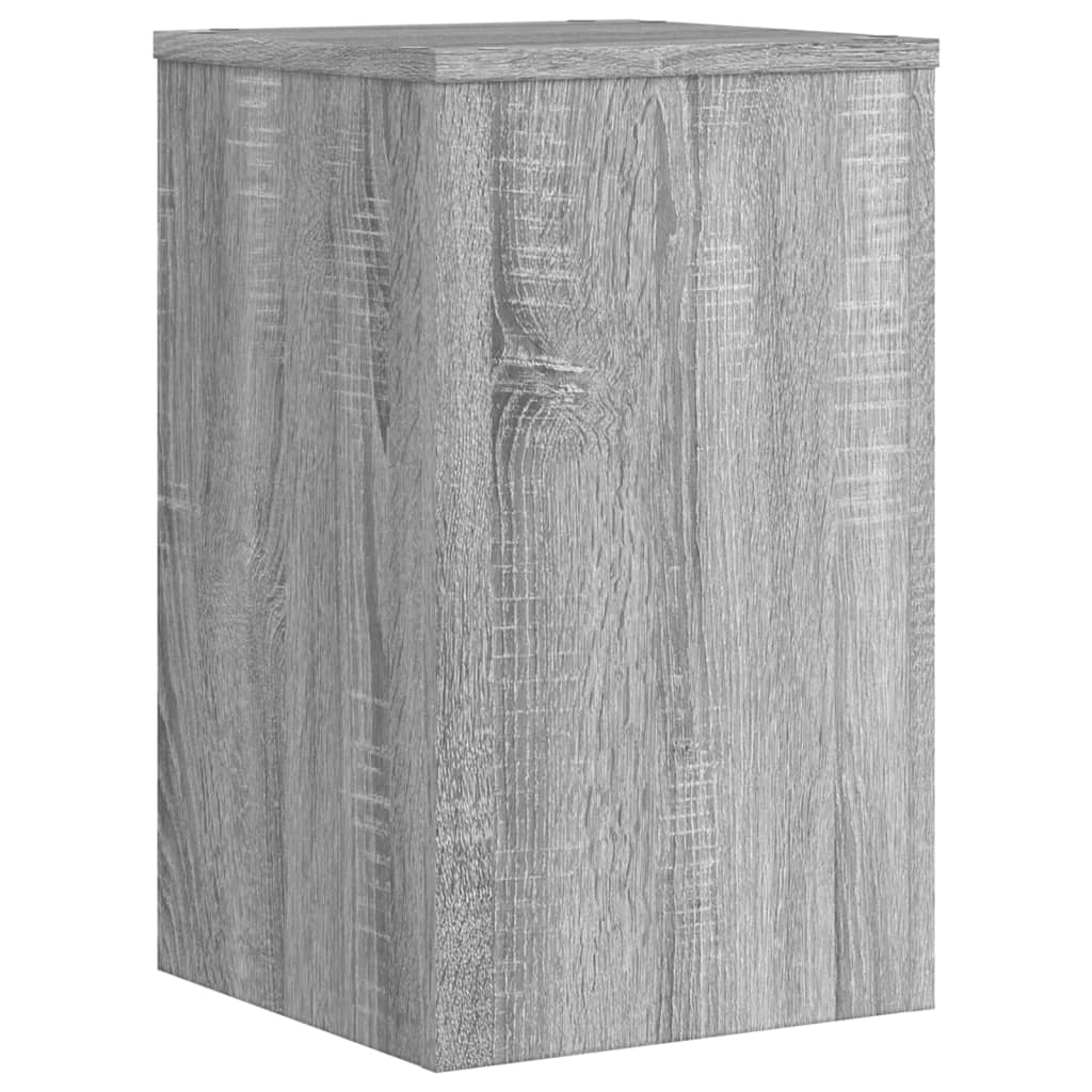 Plantestativer 2 Stk Grå Sonoma 30X30X50 Cm Konstruert Tre