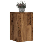 Plantestativer 2 Stk Gammelt Tre 30X30X50 Cm Konstruert Tre
