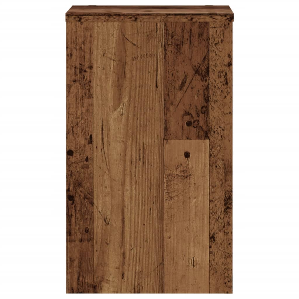 Plantestativer 2 Stk Gammelt Tre 30X30X50 Cm Konstruert Tre