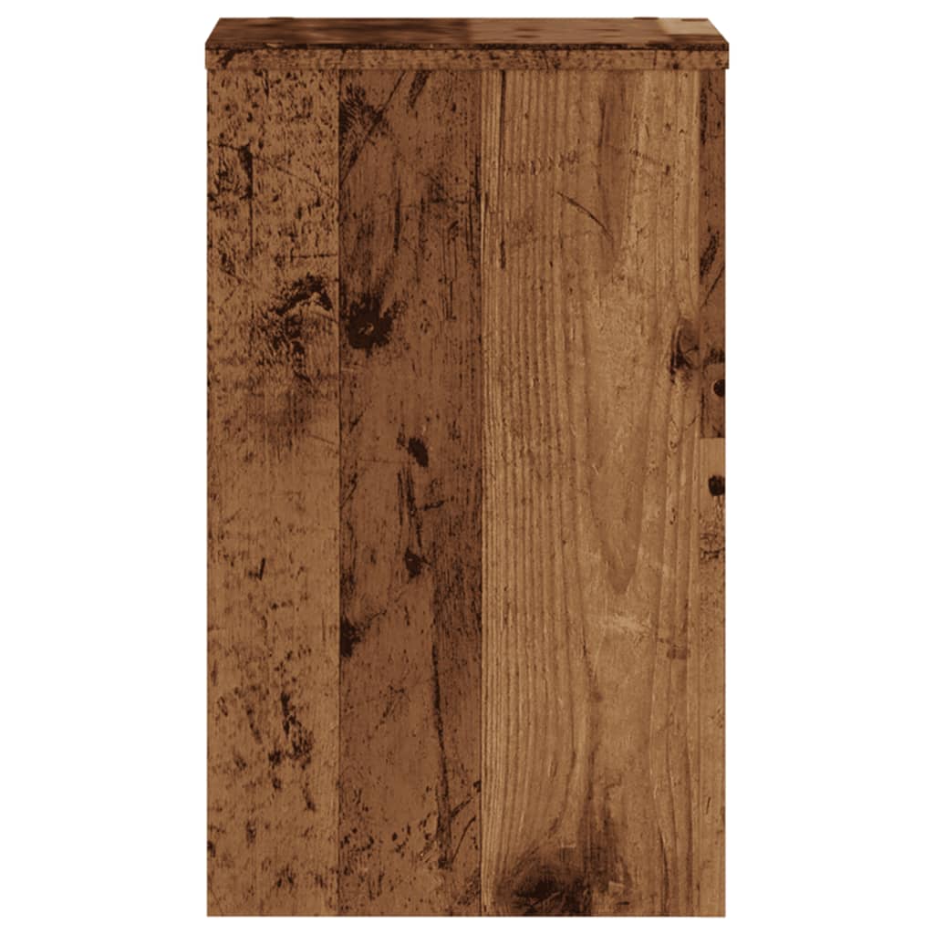 Plantestativer 2 Stk Gammelt Tre 30X30X50 Cm Konstruert Tre