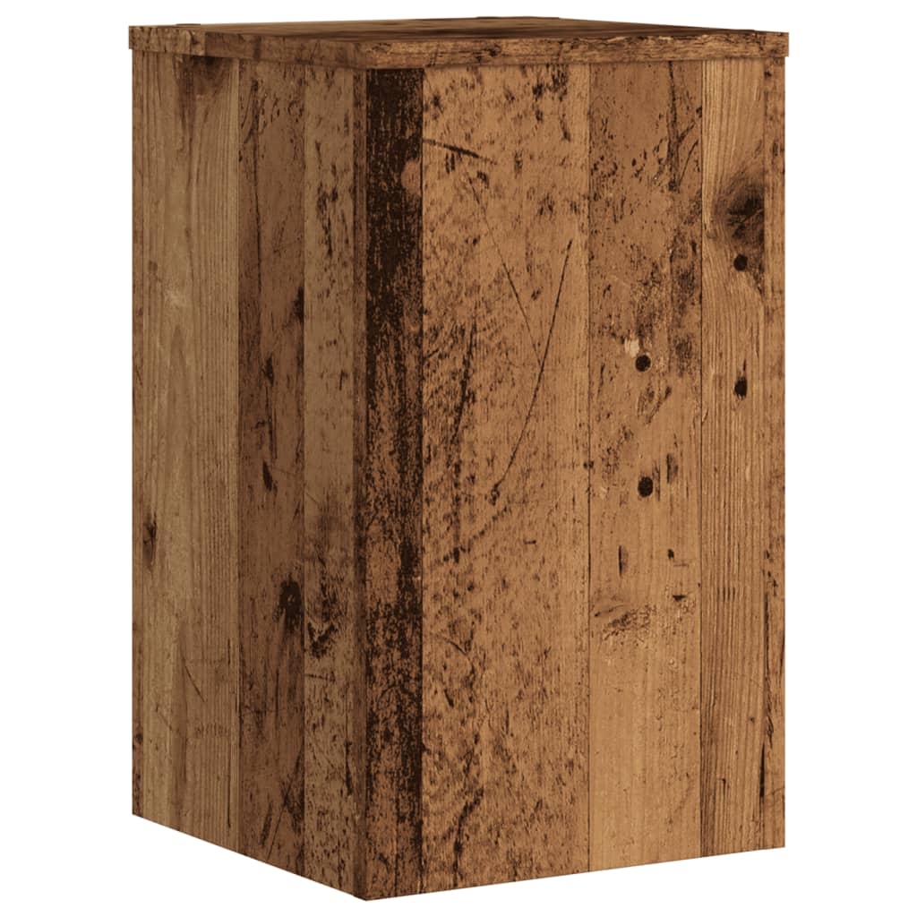 Plantestativer 2 Stk Gammelt Tre 30X30X50 Cm Konstruert Tre