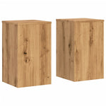 Plantestativer 2 Stk Artisan Eik 30X30X50 Cm Konstruert Tre