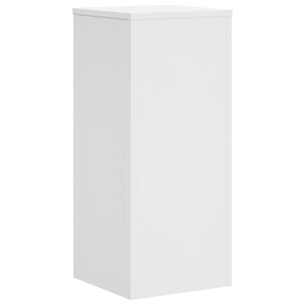 Plantestativer 2 Stk Hvit 30X30X70 Cm Konstruert Tre